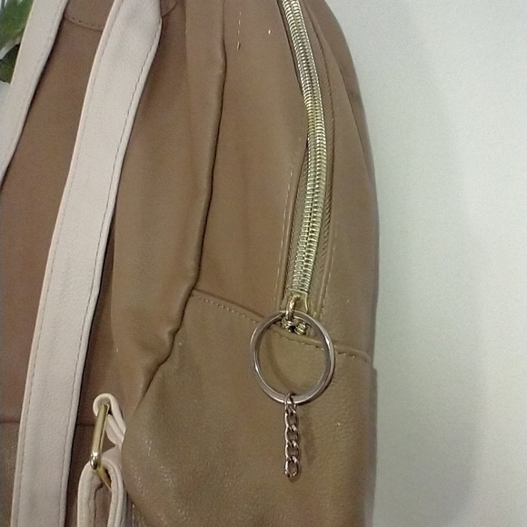 Betsey Johnson Striped Butterfly Bookbag Purse - Picture 5 of 10